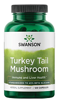 Turkey Tail Mushroom (Гриб индюшачьего хвоста) 500 мг 120 капсул (Swanson)