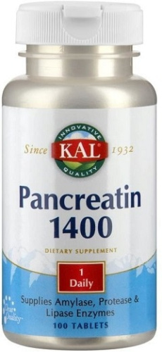 Pancreatin (Панкреатин) 1400 мг 100 табл (KAL)