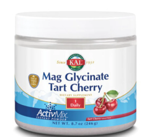 Magnesium Glycinate ActivMix (глицинат магния) вкус вишни 400 мг 246 г (KAL)