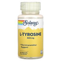 L-Tyrosine (L-тирозин) 500 мг 50 вег капсул (Solaray)