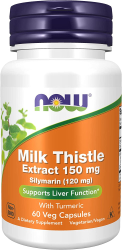 Silymarin Milk Thistle Extract (силимарин экстракт расторопши) 150 мг 60 вег капсул (NOW)