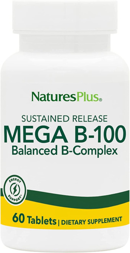 MEGA B-100 COMPLEX S/R 60 таблеток (NaturesPlus)