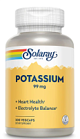 Potassium-99 (Калий-99) 99 мг 200 вег капсул (Solaray)