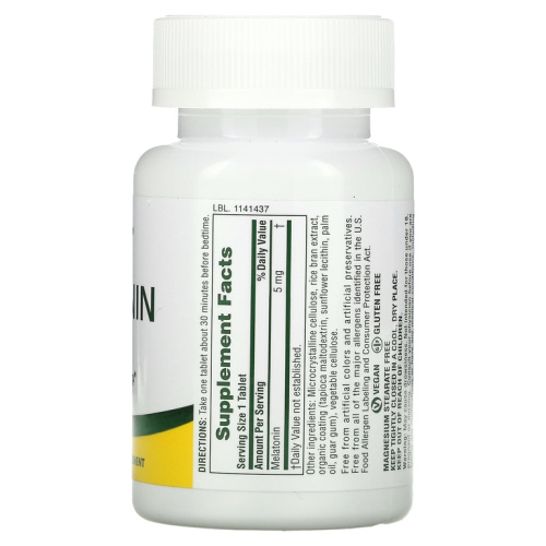 Melatonin (Мелатонин быстрого действия) 5 мг 90 таблеток (NaturesPlus) фото 2