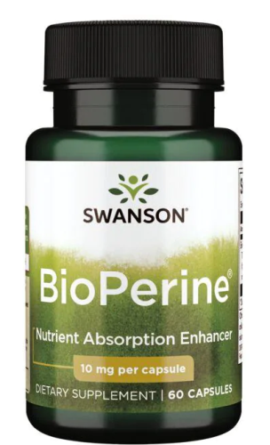 Bioperine (Биоперин) 10 мг 60 капсул (Swanson)