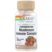 Fermented Mushroom Immune Complex (Комплекс для укрепления иммунитета с ферментированными грибами) 100 капсул (Solaray)