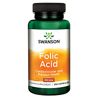 Folic Acid (Фолиевая кислота) 800 мкг 250 капсул (Swanson)