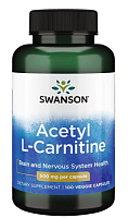Acetyl L-Carnitine (Ацетил L-карнитин) 500 мг 100 вег капсул (Swanson)