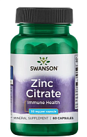 Zinc Citrate (Цитрат цинка) 30 мг 60 капсул (Swanson)