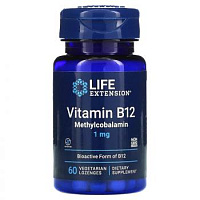 Methylcobalamin (витамин B12 метилкобаламин) 1 мг 60 капсул (Life Extension)