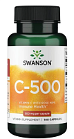Vitamin C with Rose Hips (Витамин С с шиповником) 500 мг 100 капсул (Swanson)