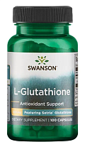 L-Glutathione (L-глутатион - с Setria Glutathione) 100 мг 100 капсул (Swanson) СРОК ГОДНОСТИ ДО 02/24 !!!