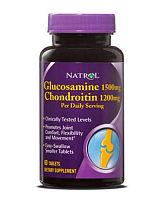 Glucosamine 1500 мг Chondroitin 1200 мг 60 табл (Natrol)