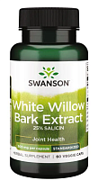 White Willow Bark Extract (Экстракт коры белой ивы) 500 мг 60 вег капсул (Swanson)  СРОК ГОДНОСТИ ДО 03/24 !!!
