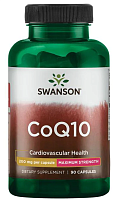 Coq10 (Коэнзим Q10 - максимальная сила) 200 мг 90 капсул (Swanson)
