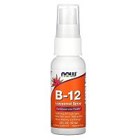 B-12 Liposomal Spray (Липосомальный спрей с витамином B12) 1000 мкг 59 мл (NOW)