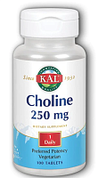 Choline (Холин) 250 мг 100 таблеток (KAL)