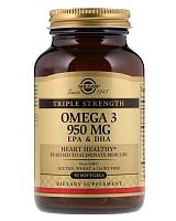 Omega-3 950 mg EPA & DHA Triple Strength 50 капс (Solgar)