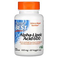 Alpha-Lipoic Acid (альфа-липоевая кислота) 600 мг 60 вегетарианских капсул (Doctor's Best)