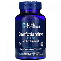 Benfotiamine with Thiamine 100 мг 120 капсул (Life Extension)