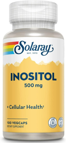 Inositol (Инозитол) 500 мг 100 вег капсул (Solaray)