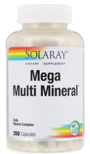 Mega Multi Mineral (Мультиминералы) 200 капсул (Solaray)
