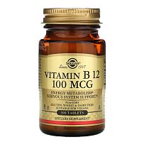 Vitamin B12 (Витамин B12) 100 мкг 100 таблеток (Solgar)