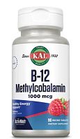 B-12 Methylcobalamin ActivMelt (Метилкобаламин) малина 1000 мкг 90 пастилок (KAL)