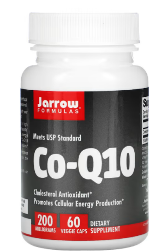 Co-Q10 (коэнзим Q10) 200 мг 60 растительных капсул (Jarrow Formulas)