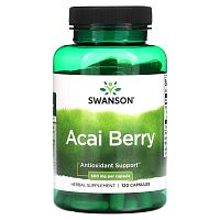 Acai Berry (Ягоды Асаи) 500 мг 120 капсул (Swanson)