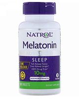 Melatonin 10 мг Time Release медленного высвобождения 60 табл (Natrol)