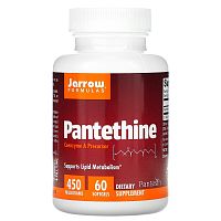 Pantethine (пантетин) 450 мг 60 капсул (Jarrow Formulas)