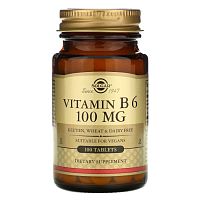 Vitamin B6 (Витамин B6) 100 мг 100 таблеток (Solgar)