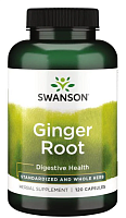Ginger Root Standardized and Whole Herb (Корень имбиря стандартизированная и цельная трава) 120 капсул (Swanson) СРОК ГОДНОСТИ ДО 02/24 !!!