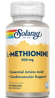 L-Methionine Free Form (L-метионин) 500 мг 30 капсул (Solaray)