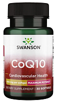 Coq10 (Коэнзим Q10) 400 мг 30 капсул (Swanson)