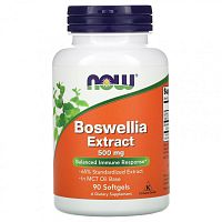 Boswellia Extract (Экстракт босвеллии) 500 мг 90 гелевых капсул (NOW)