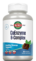 Coenzyme B-Complex (комплекс витаминов группы В) шоколад мята 60 жевательных таблеток (KAL)