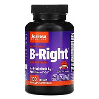 B-Right (Комплекс витаминов группы B) 100 вегетарианских капсул (Jarrow Formulas)