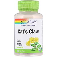 Cat's Claw (Кошачий коготь) 500 мг 100 капсул (Solaray)