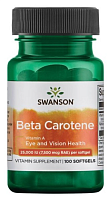 Beta-Carotene (Бета-каротин) 25000МЕ 7500 мкг 100 гелевых капсул (Swanson)