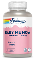 Baby Me Now Prenatal Multi-Vitamin Original Formula (Пренатальные поливитамины) 150 таблеток (Solaray)