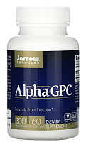 Alpha GPC (L-альфа-глицерилфосфорилхолин) 300 мг 60 растительных капсул (Jarrow Formulas)