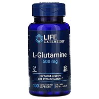 L-Glutamine 500 мг 100 капсул (Life Extension)