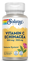 Vitamin C With Echinacea (Витамин С с эхинацеей) 1000 мг 60 вег капсул (Solaray)