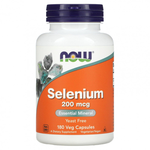 Selenium (селен) 200 мкг 180 вег капсул (NOW)
