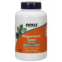 Magnesium Caps 400 мг 180 капс Глицинат магния (NOW)