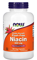 Flush-Free Niacin Double Strength (Ниацин без покраснения двойная сила) 500 мг 180 вег капсул