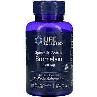 Specially-Coated Bromelain (Бромелаин в специальной оболочке) 500 мг 60 таблеток (Life Extension)