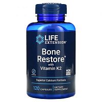 Bone Restore с витамином K2 120 капсул (Life Extension)